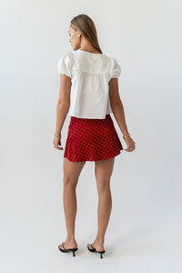 Joanna Polka Dot Mini Skirt - FINAL SALE