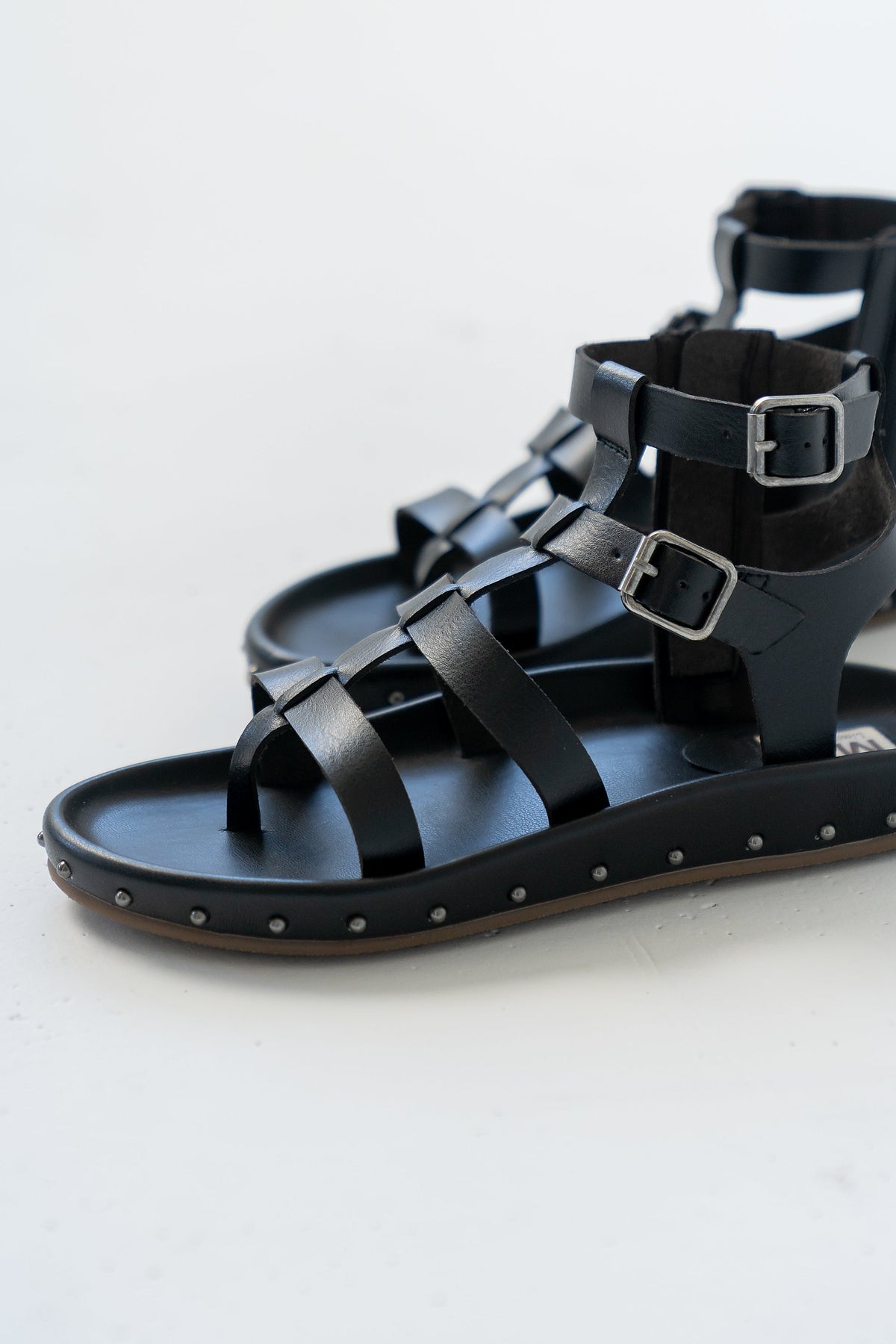 Martin Strappy Sandals in Black