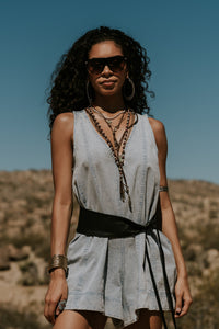 Trina Denim Romper - FINAL SALE