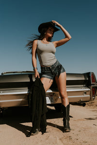 Bridget Fringe Jacket in Black - FINAL SALE