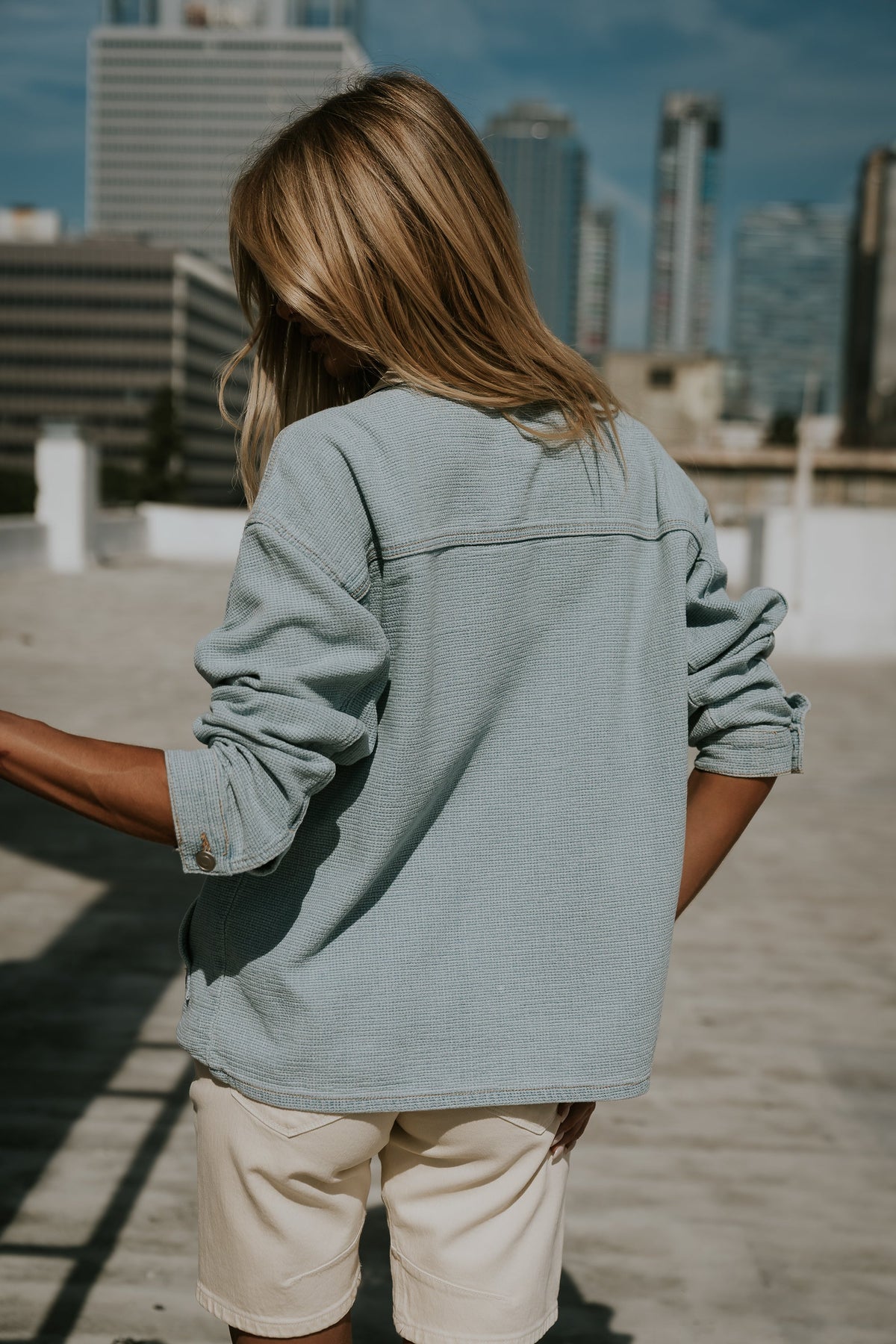 Brayden Textured Denim Jacket