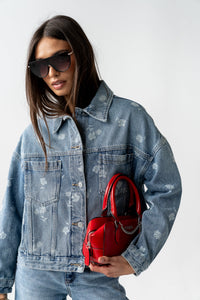 Carla Floral Denim Jacket - FINAL SALE