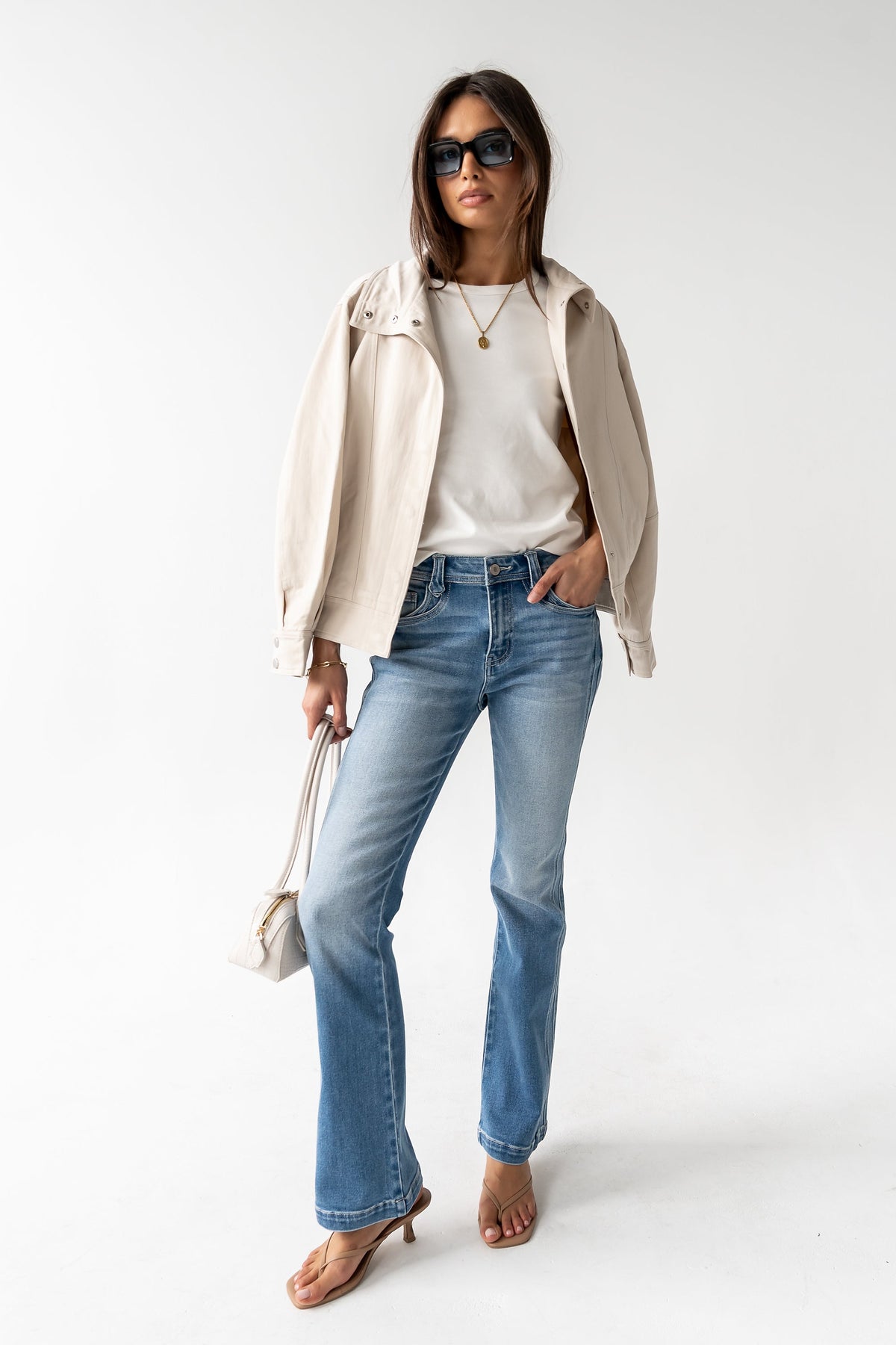 Mckenna T-Shirt in White - FINAL SALE