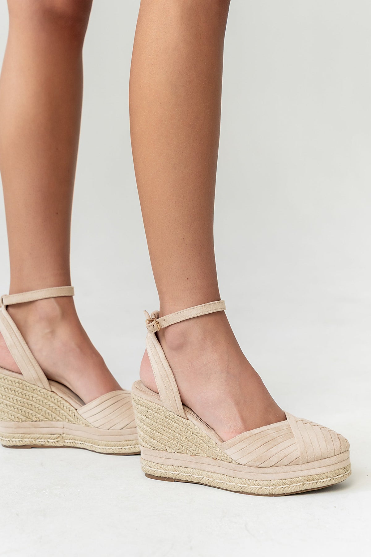 Becca Wedge Sandal in Natural - FINAL SALE