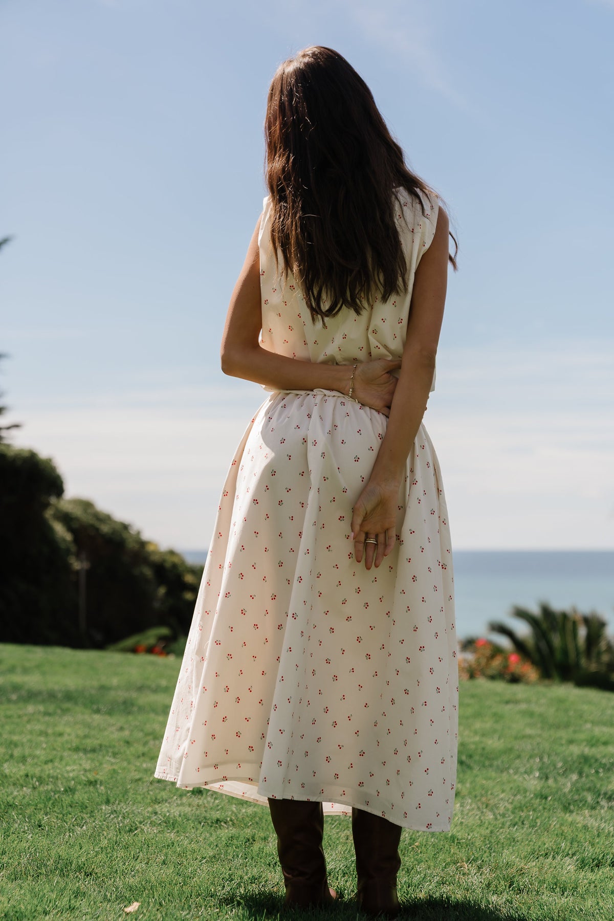 Tyla Cherry Midi Skirt - FINAL SALE