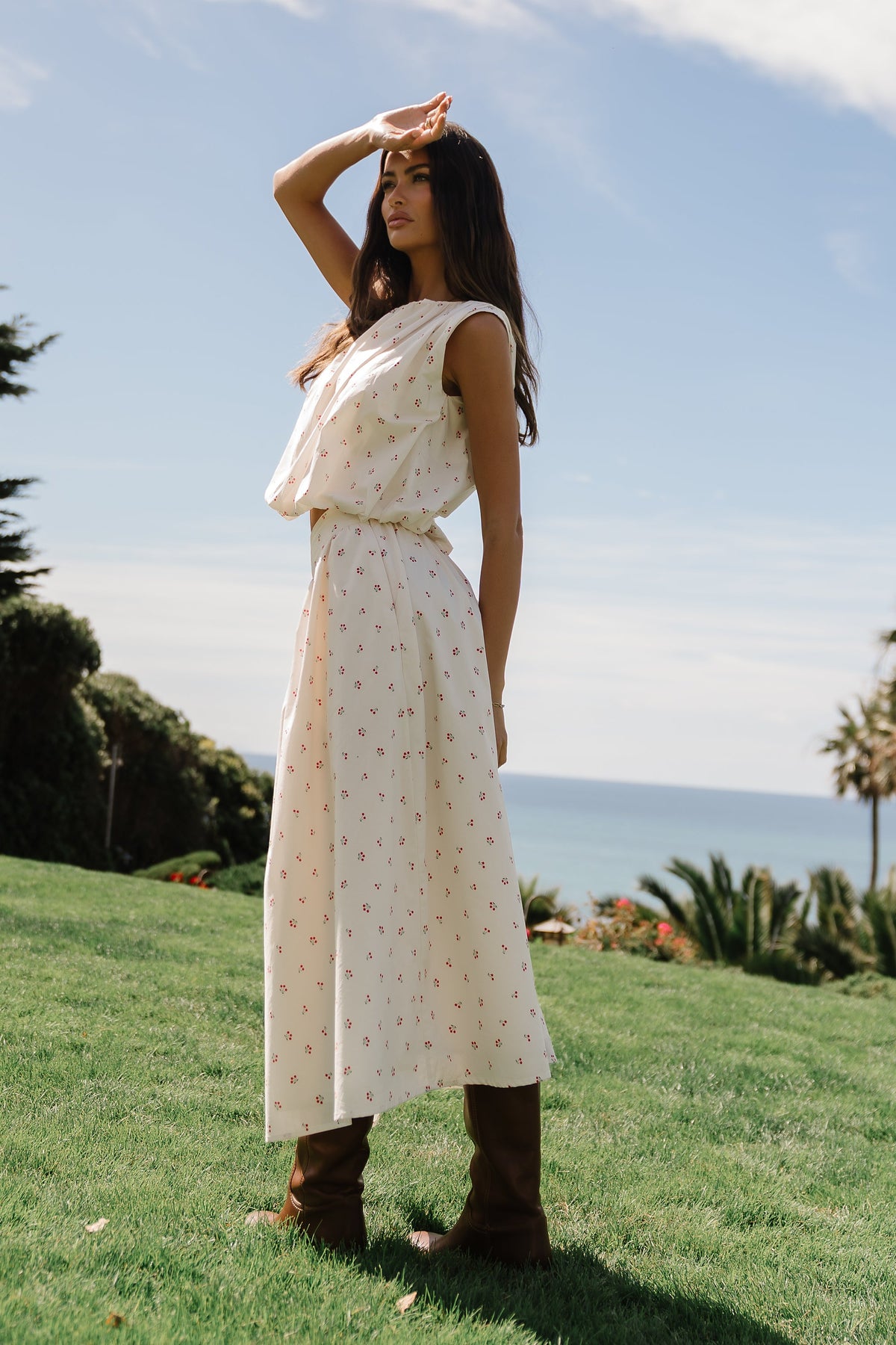 Tyla Cherry Midi Skirt - FINAL SALE