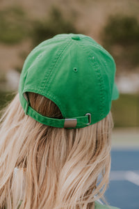 Love Club Baseball Cap in Green - FINAL SALE