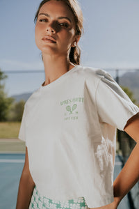 Kaila Graphic Tee in White - FINAL SALE