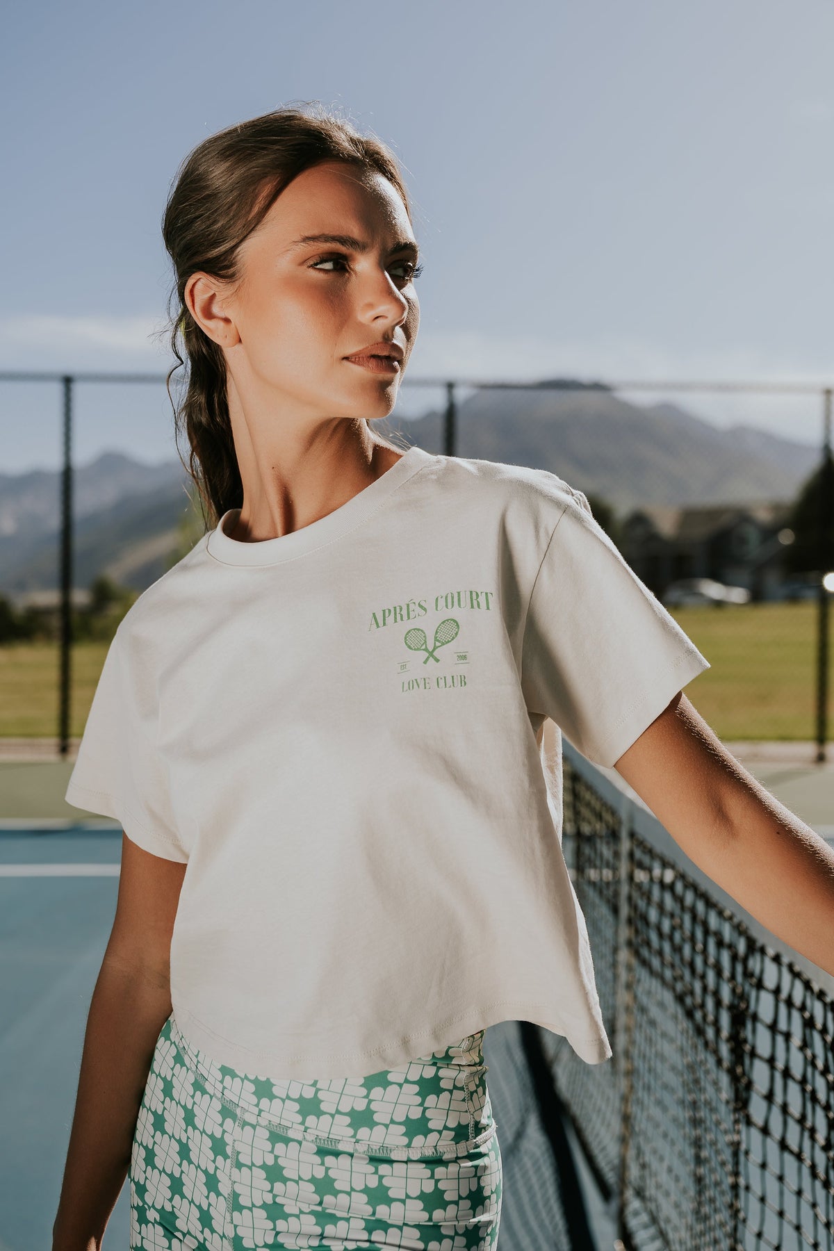 Kaila Graphic Tee in White - FINAL SALE