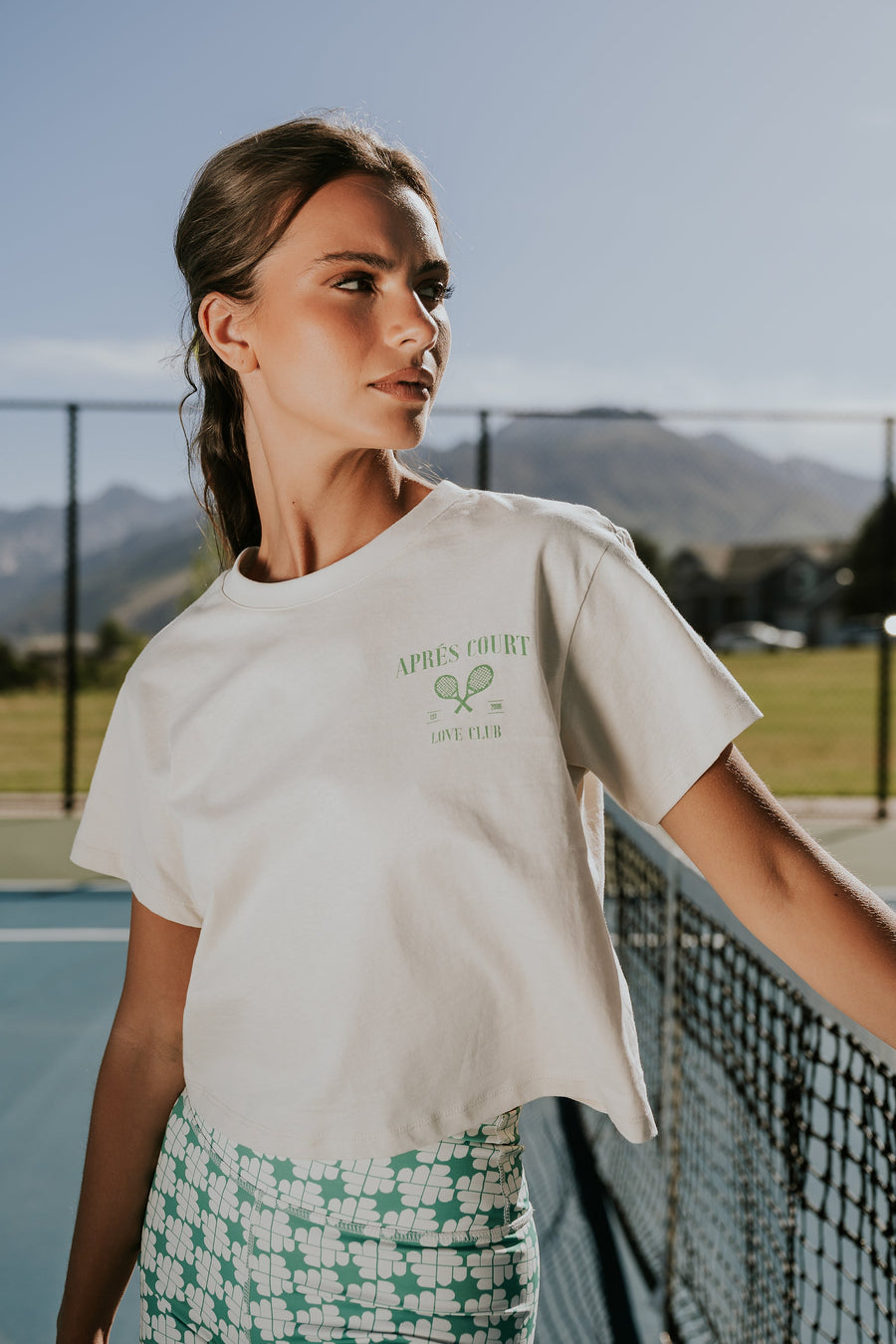 Kaila Graphic Tee in White - FINAL SALE