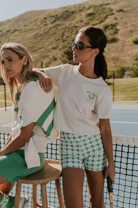 Serena Biker Shorts in Green - FINAL SALE