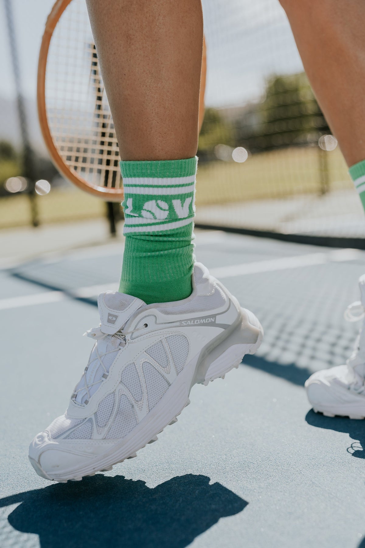 Love Club Knit Socks in Green - FINAL SALE