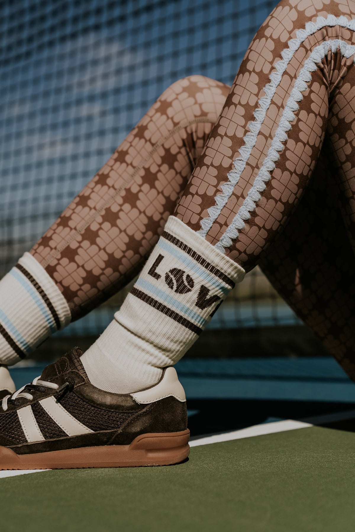 Sloan Stitched Leggings in Brown - FINAL SALE