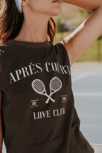 Coco Graphic Muscle Tee in Brown - FINAL SALE