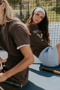 Coco Graphic Muscle Tee in Brown - FINAL SALE