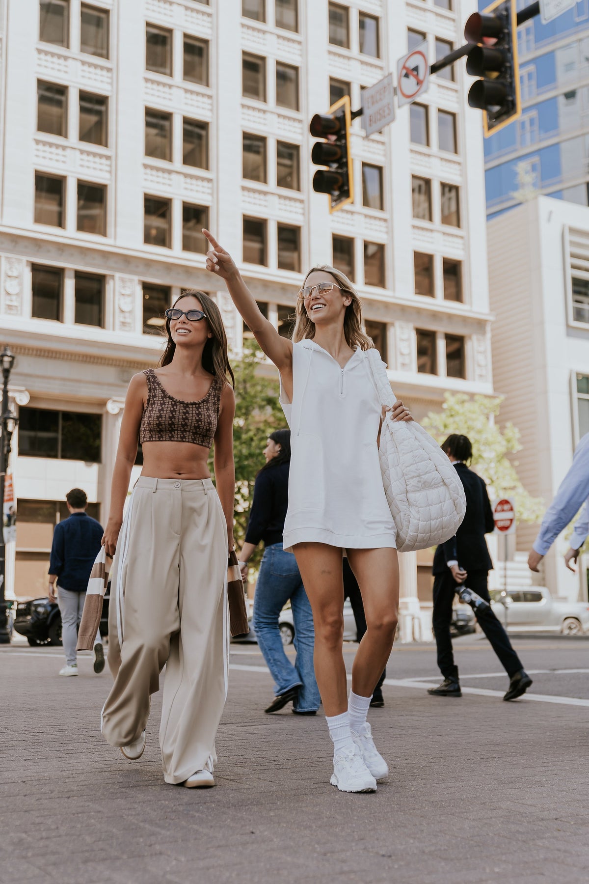 Julian Cropped Tank in Brown - FINAL SALE