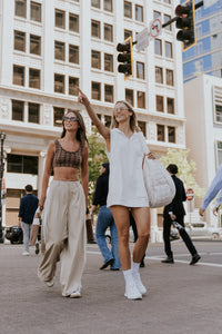 Julian Cropped Tank in Brown - FINAL SALE