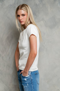 Mckenna T-Shirt in White - FINAL SALE