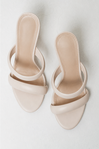 Marco Strappy Heel in Bone