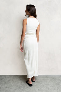 Opal Textured Skirt in Ivory - FINAL SALE