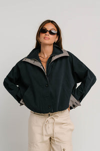 PREORDER - Colette Oversized Trench Jacket in Navy