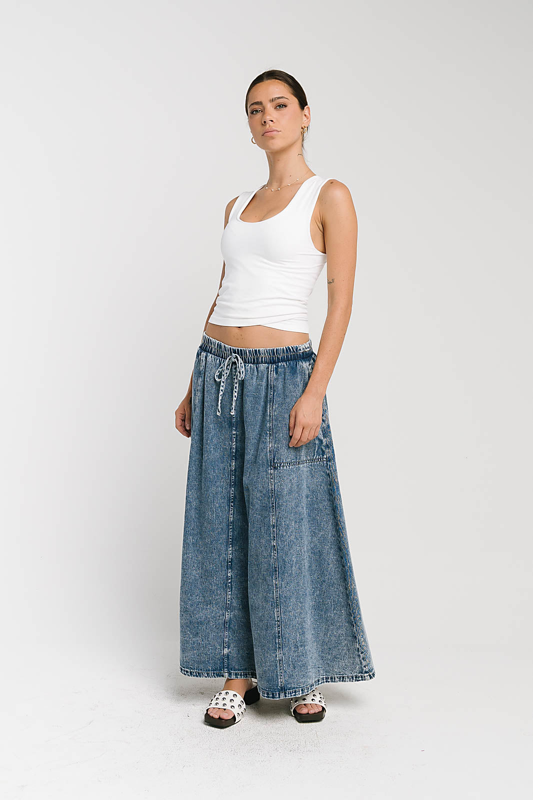 Khloe Denim Maxi Skirt - FINAL SALE