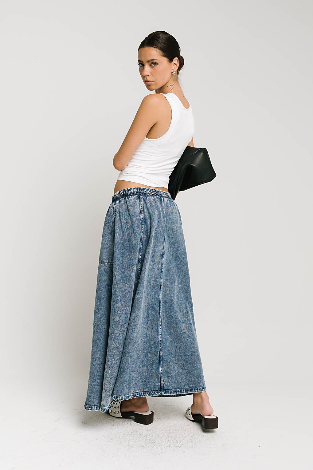 Khloe Denim Maxi Skirt - FINAL SALE