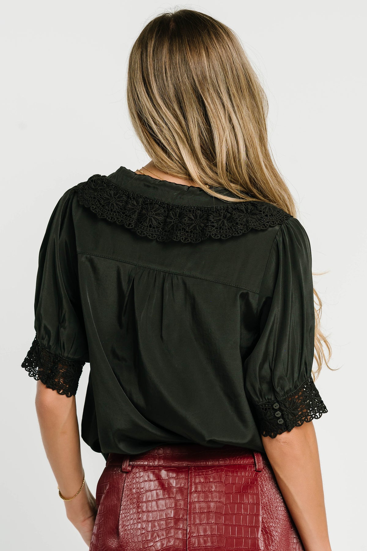 Zayne Button Up in Black - FINAL SALE