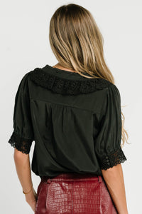Zayne Button Up in Black - FINAL SALE