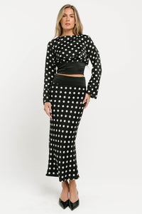 Journey Polka Dot Midi Skirt - FINAL SALE