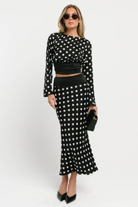 Journey Polka Dot Midi Skirt - FINAL SALE