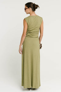 Freda Maxi Skirt in Green