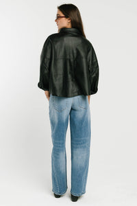 Hadley Leather Shacket
