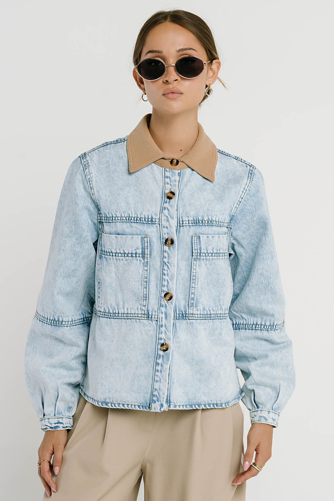 Andy Contrast Denim Jacket