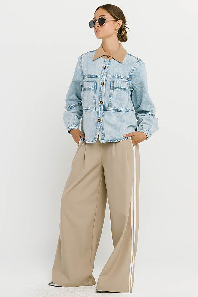 Andy Contrast Denim Jacket