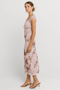Nancie Floral Mesh Maxi Dress - FINAL SALE