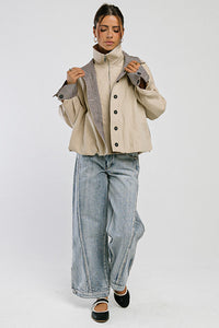 PREORDER  - Colette Oversized Trench Jacket in Khaki