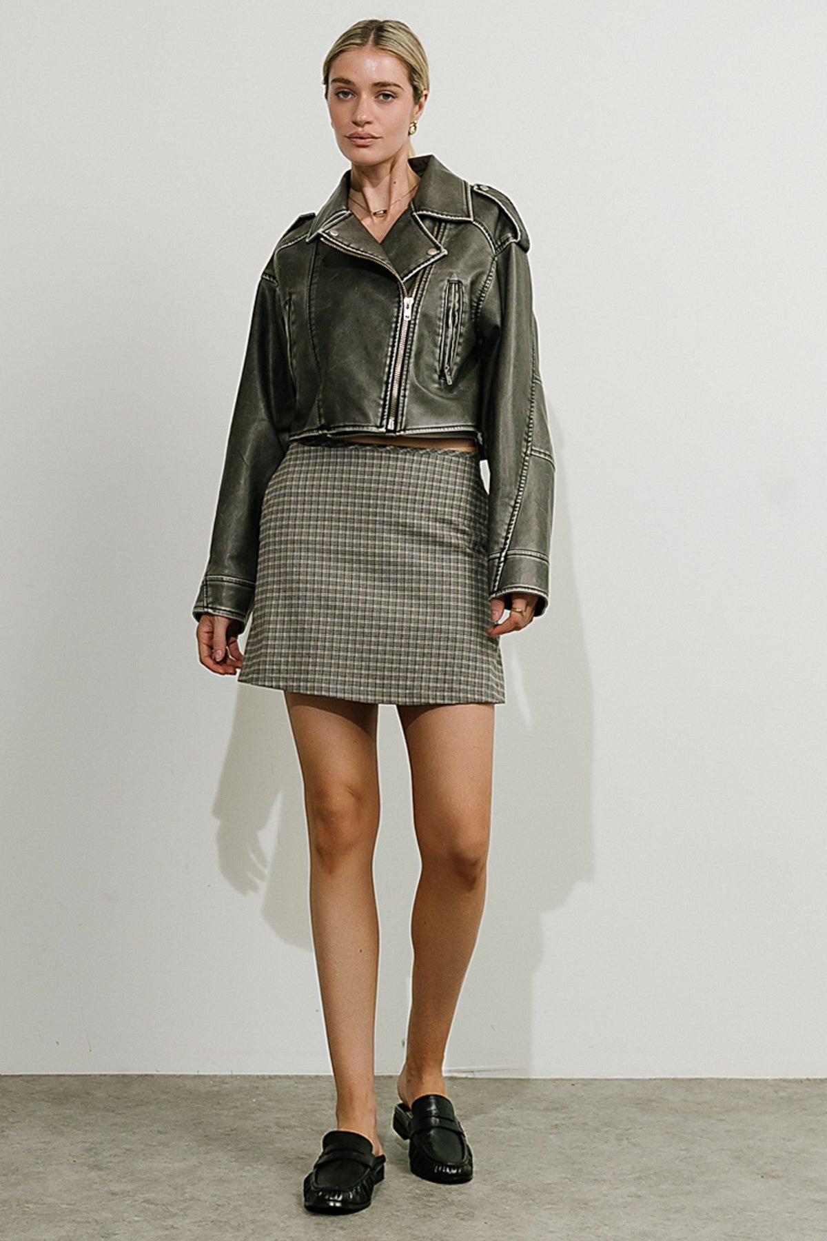 Benji Plaid Skort
