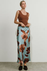 Kenya Satin Maxi Skirt - FINAL SALE