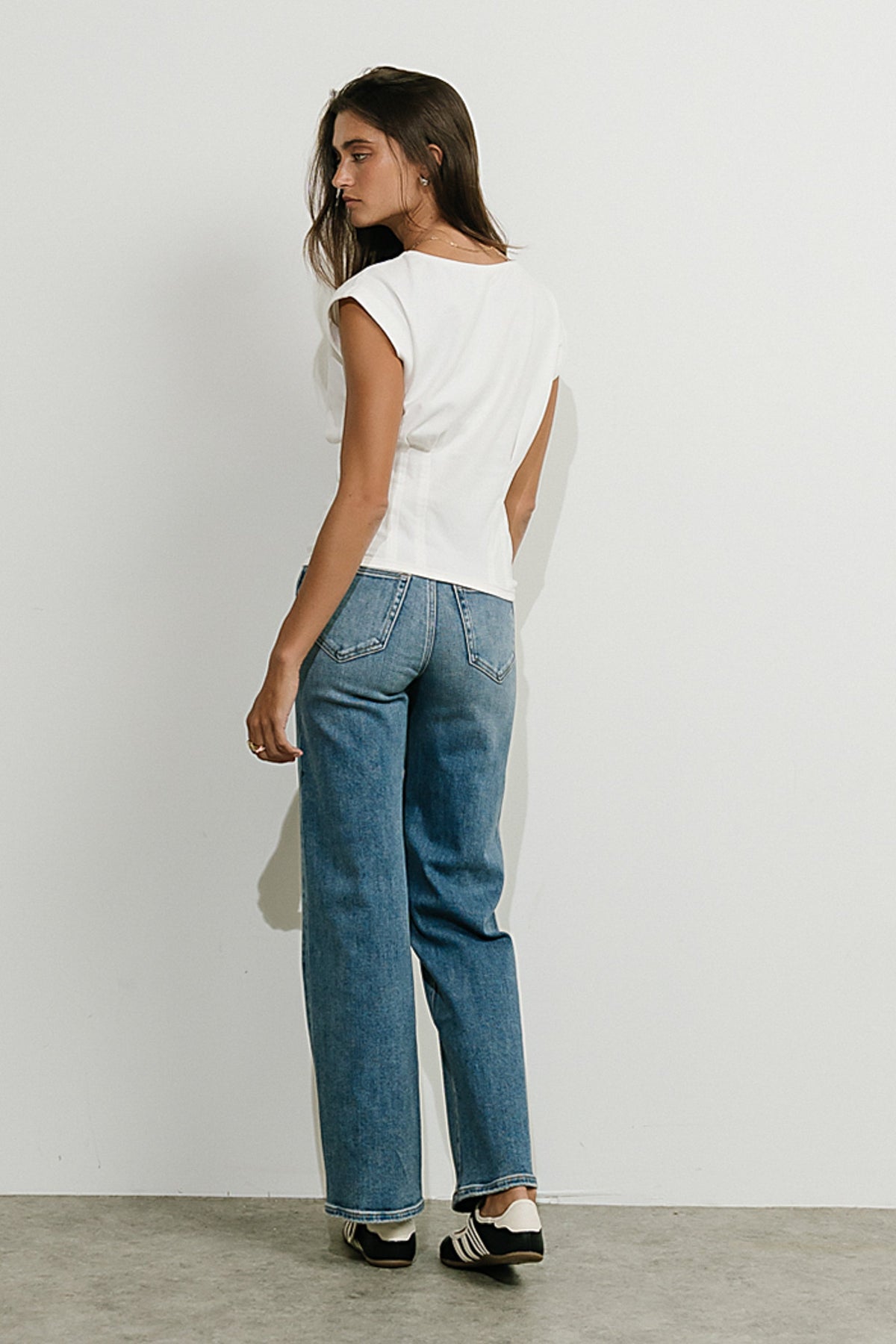 Tam Pleated Top in White