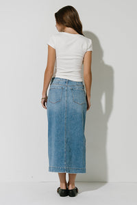 Landry Denim Midi Skirt - FINAL SALE