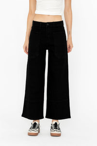 Mylah Wide Leg Jeans in Black - FINAL SALE