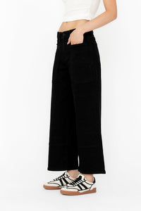 Mylah Wide Leg Jeans in Black - FINAL SALE