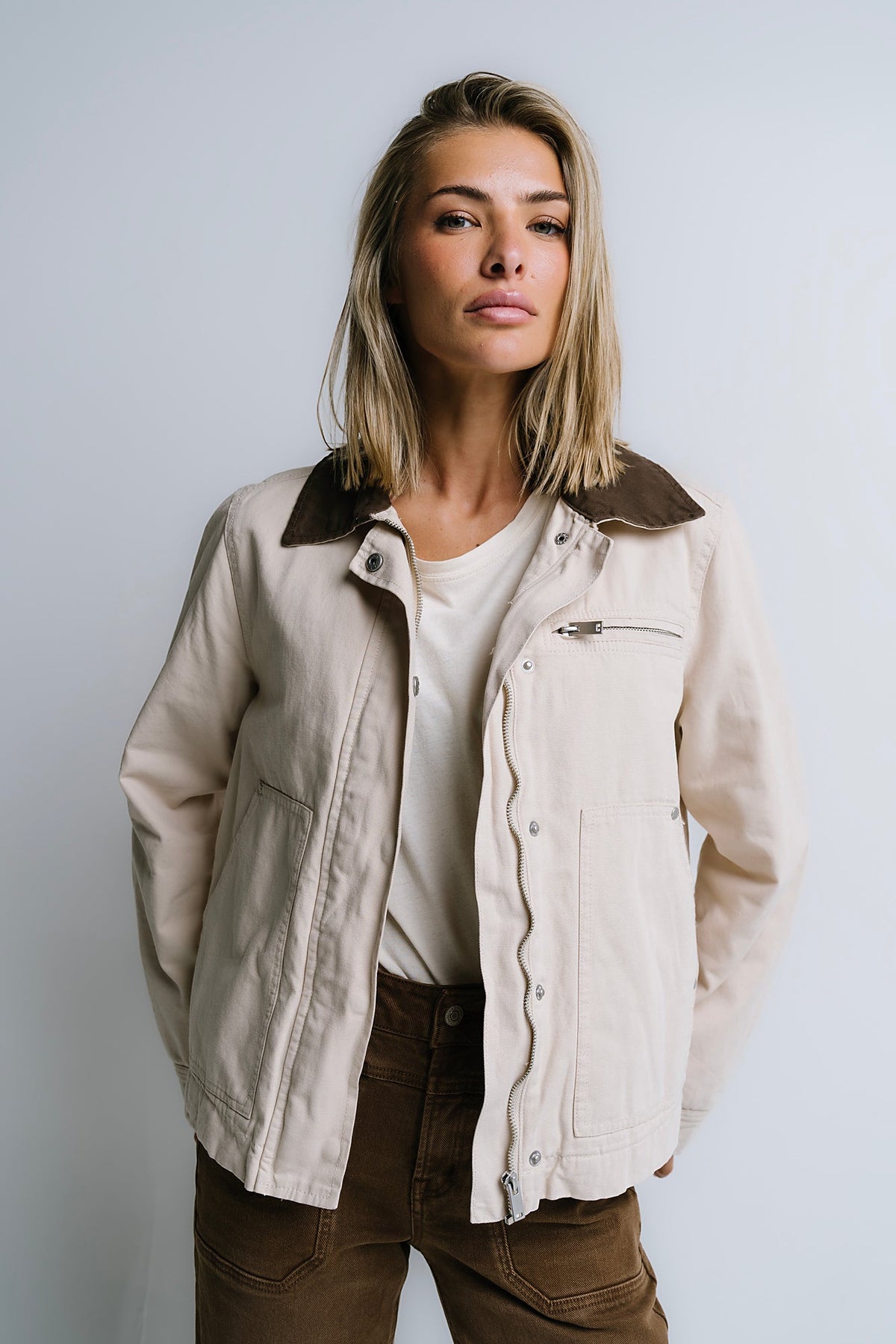 Ember Barn Jacket in Ecru - FINAL SALE