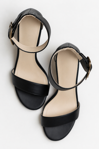 Eliya Block Heel in Black